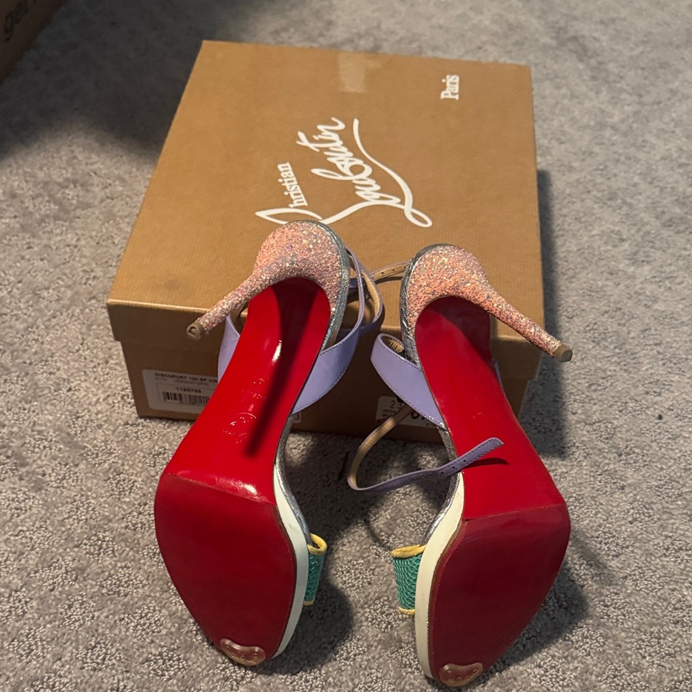 Christian Louboutin Colorful Stiletto Heels - Picture 3 of 5